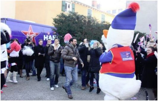 MASCOTTE VIRGIN HANOUNA PRESIDENT