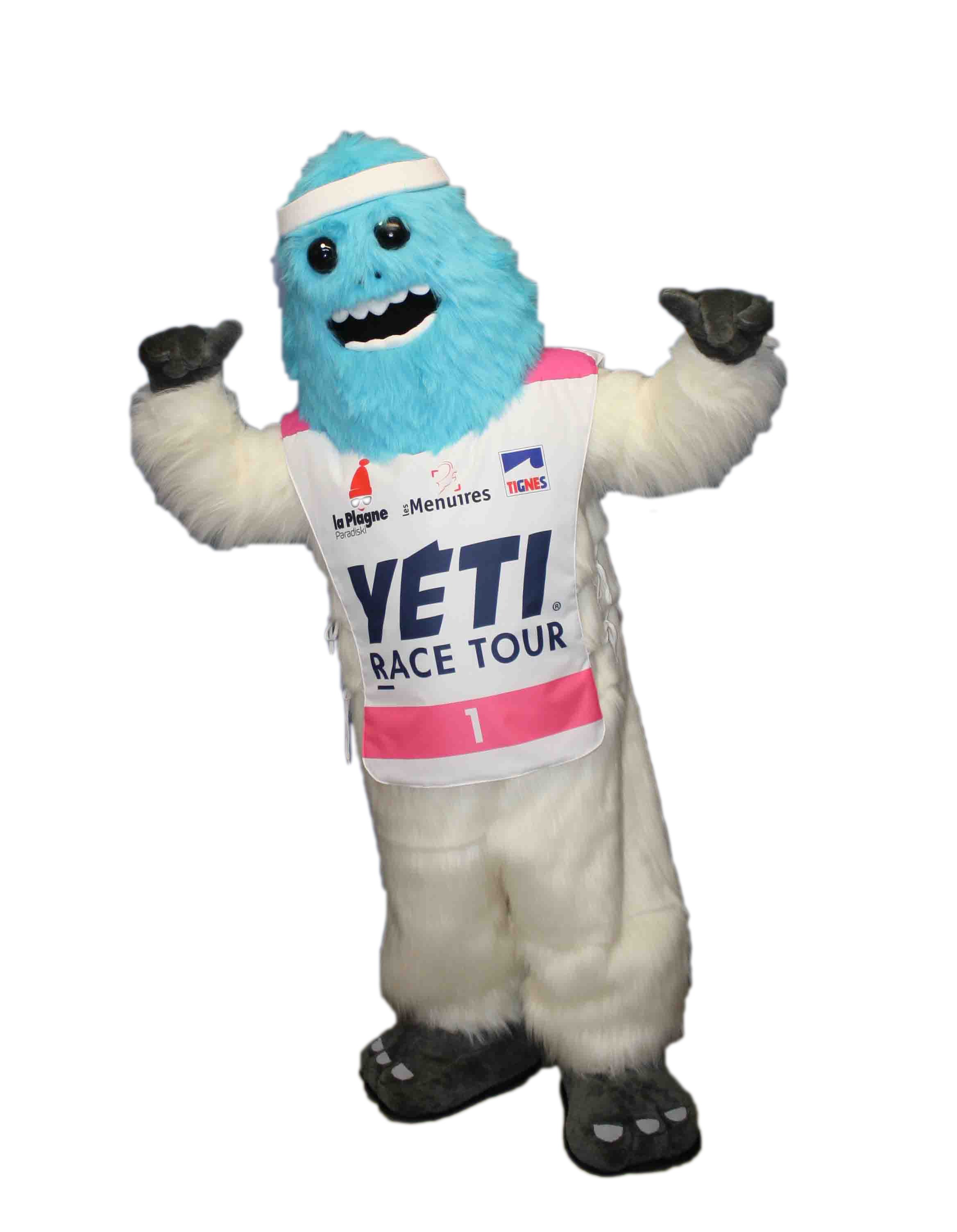 MASCOTTE YETI BLEU - YETI RACE TOUR