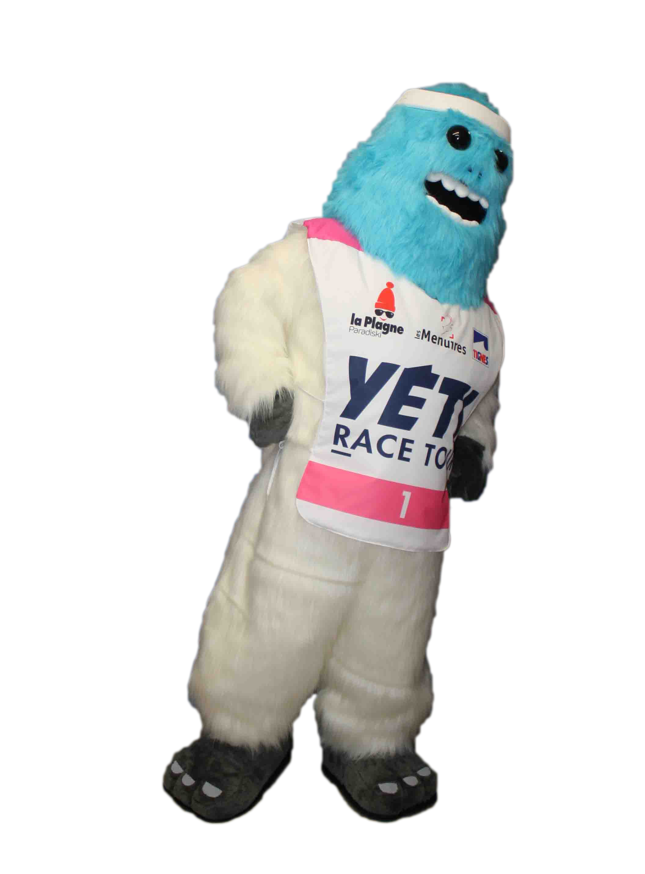 MASCOTTE YETI BLEU - YETI RACE TOUR
