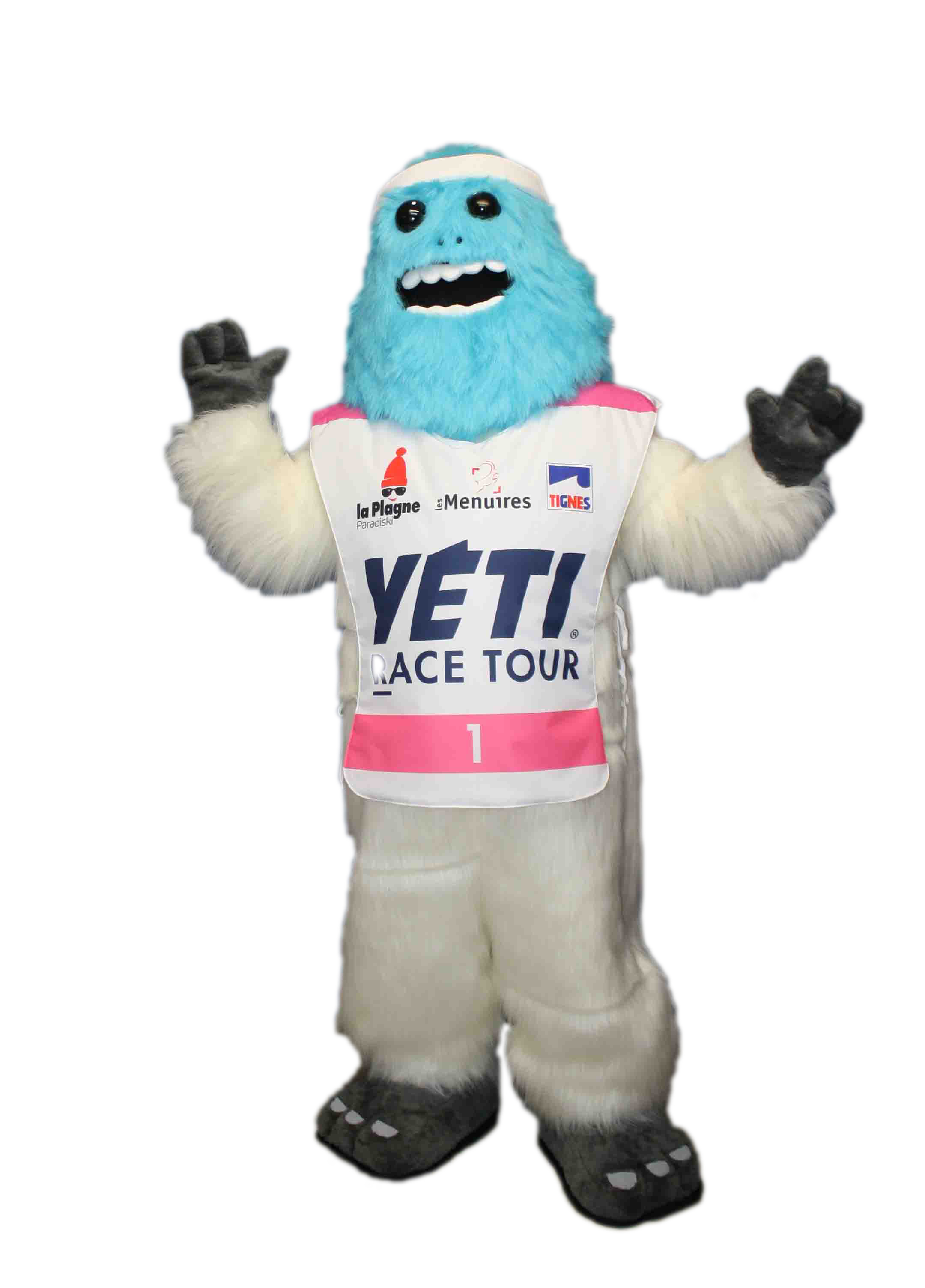 MASCOTTE YETI BLEU - YETI RACE TOUR