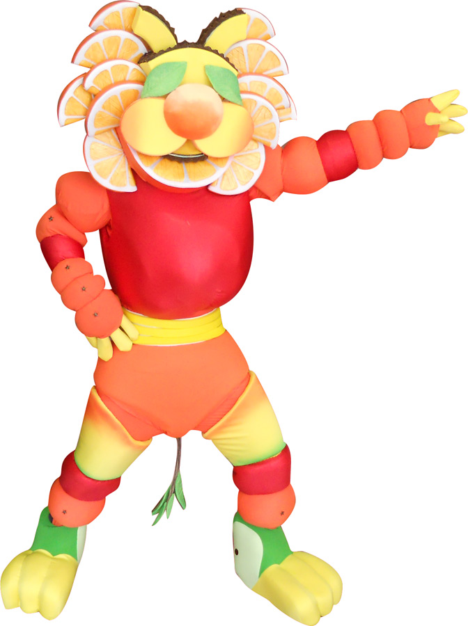 MASCOTTE MINUTE MAID - AGENCE BLEU CITRON