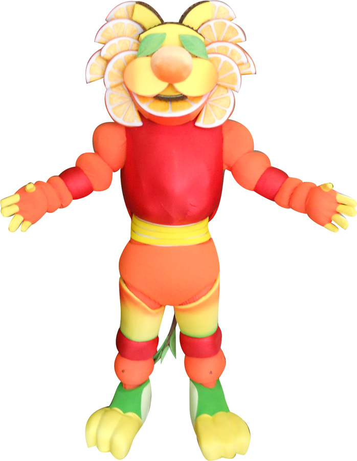 MASCOTTE MINUTE MAID - AGENCE BLEU CITRON