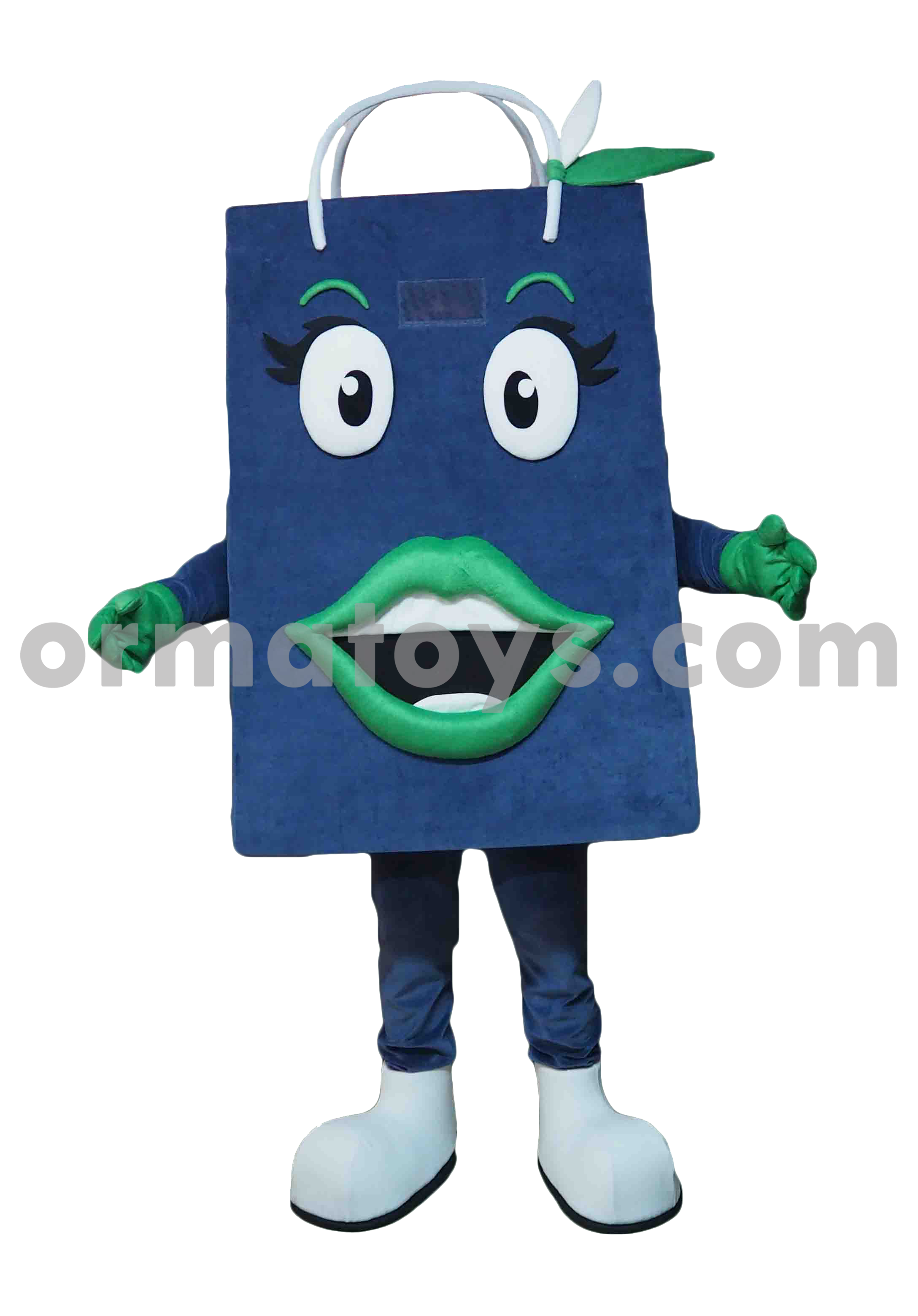 MASCOTTE SAC CABAS VERT ET BLEU - AGENCE ROOGAÏE