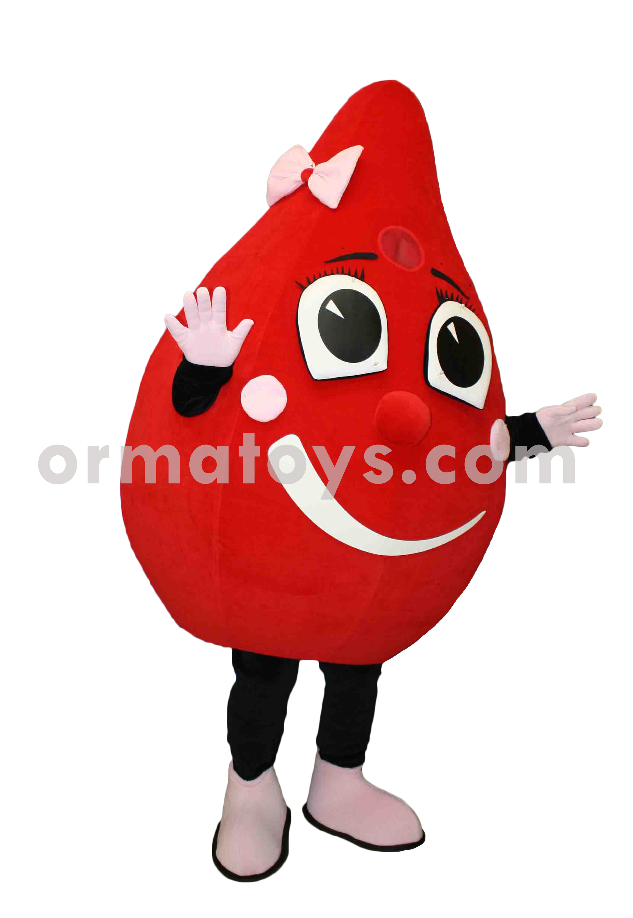 MASCOTTE GOUTTE DE SANG - ETABLISSEMENT FRANCAIS DU SANG