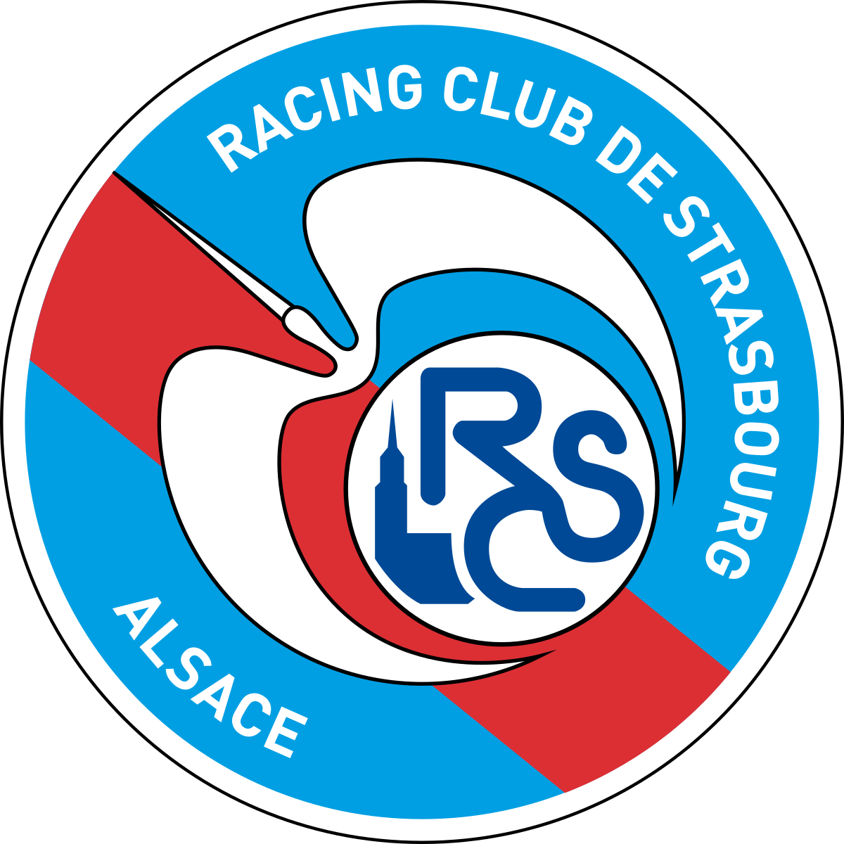 MASCOTTE SUR-MESURE RACING CLUB DE STRASBOURG ALSACE