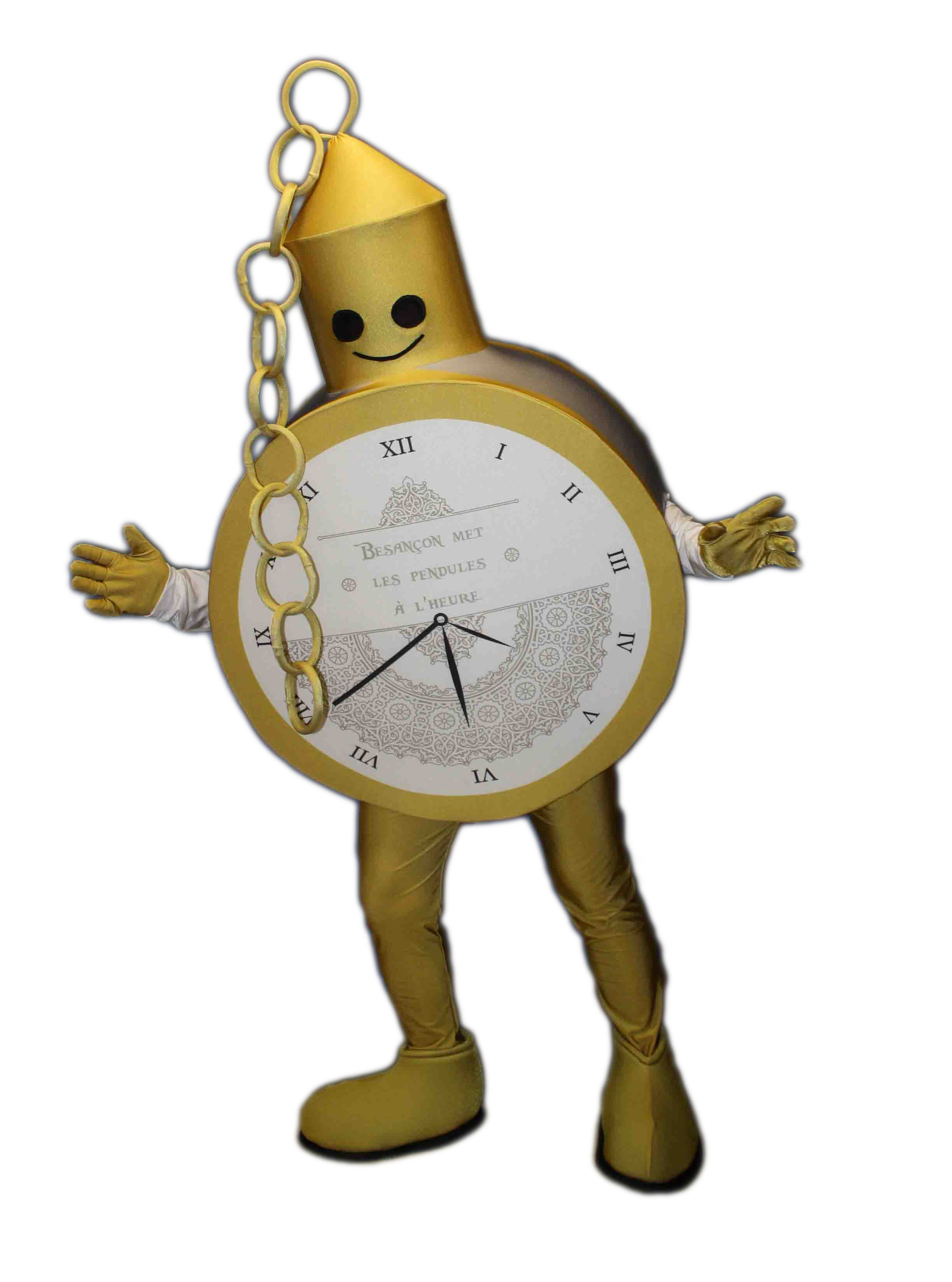 MASCOTTE SUR-MESURE HORLOGE -  LES 24H00 DU TEMPS