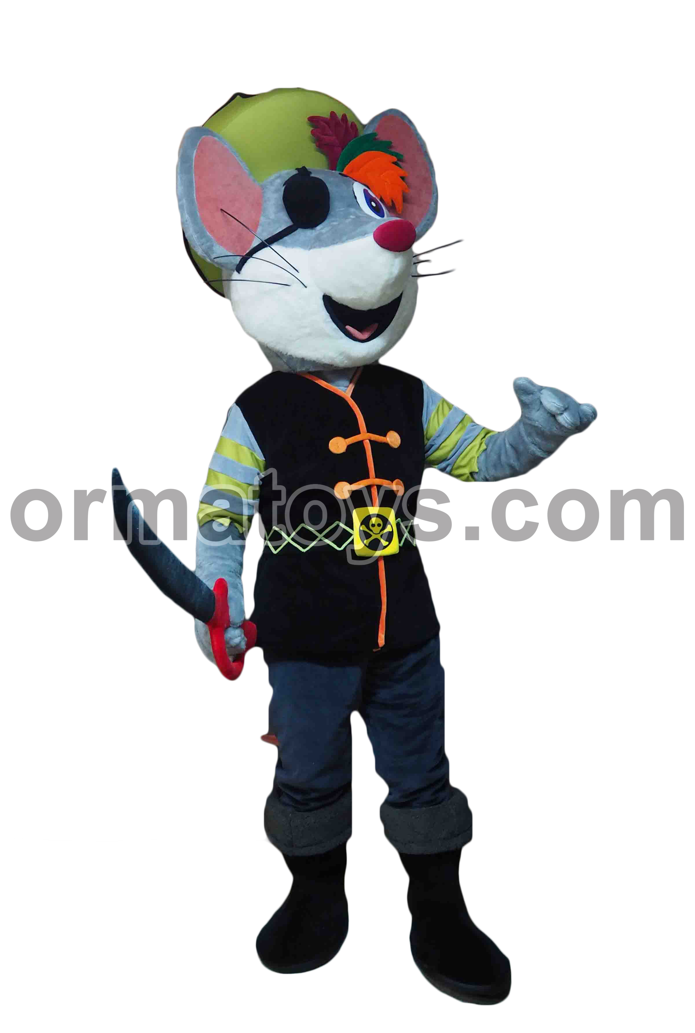 MASCOTTE SOURIS PIRATE - CAMPINGS CIELA