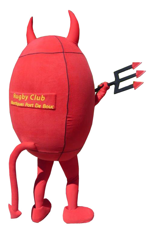 MASCOTTE DIABLE RUGBY CLUB MARTIGUES PORT DE BOUC
