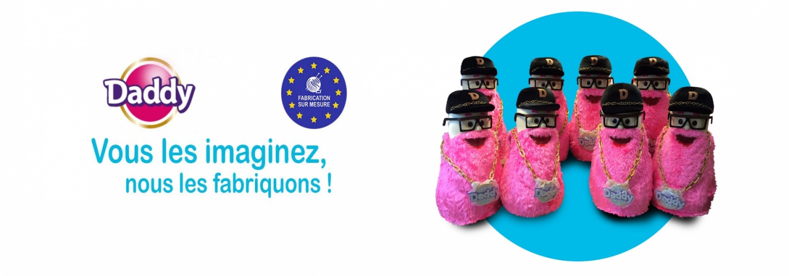 Mascotte sur-mesure Sucre DADDY - Fabrication de mascottes sur-mesure - Fabrication de peluches sur-mesure - Fabricant de mascottes - Fabricant de peluches - Mascottes et peluches sur-mesure ormatoys