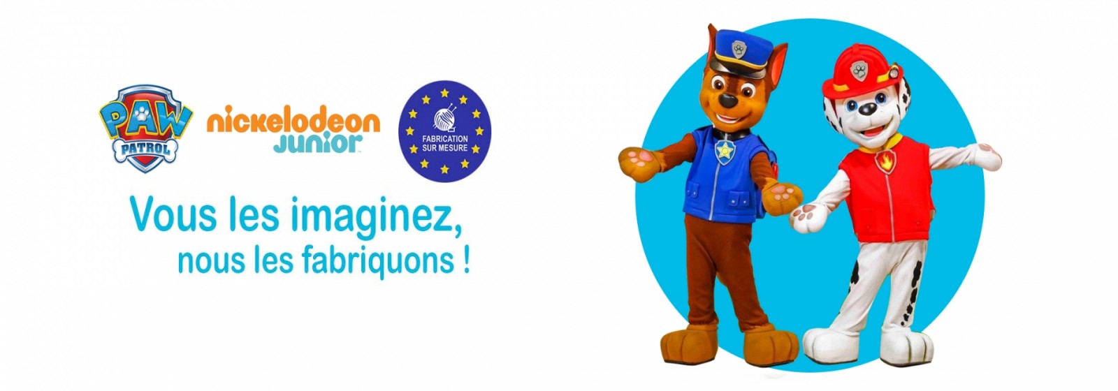 Fabricant de peluches - Fabrication de peluches - Fabircant de mascottes - Fabrication de mascottes - Mascottes et peluches sur-mesure - Mascottes PAW PATROL - PAT PATROUILLE