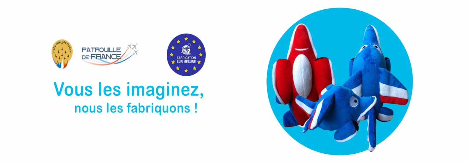 Fabricant de mascottes. Fabricant de peluches. Mascottes sur-mesure. Peluches sur-mesure - Fabrication de peluches et de mascottes sur-mesure patrouille de france